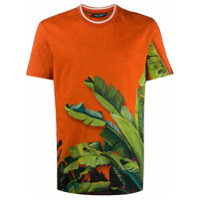 Dolce & Gabbana Camiseta com estampa de folhas - Laranja