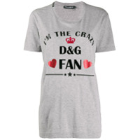 Dolce & Gabbana Camiseta com estampa de logo - Cinza