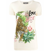Dolce & Gabbana Camiseta com estampa de selva - Neutro