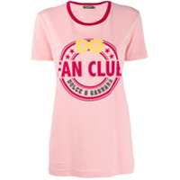 Dolce & Gabbana Camiseta com estampa Fan Club - Rosa