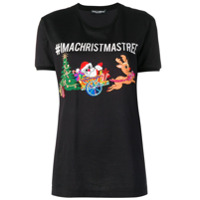 Dolce & Gabbana Camiseta com estampa '#IMACRISTMASTREE' - Preto