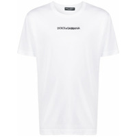 Dolce & Gabbana Camiseta com logo bordado - Branco