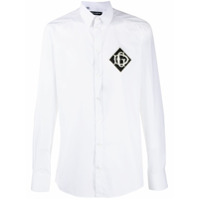Dolce & Gabbana Camiseta com patch de logo bordado - Branco
