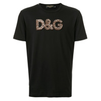 Dolce & Gabbana Camiseta com patch de logo - Preto