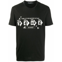 Dolce & Gabbana Camiseta de algodão com estampa gráfica - Preto