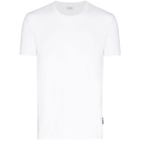Dolce & Gabbana Camiseta de algodão com logo contrastante - Branco