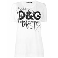 Dolce & Gabbana Camiseta 'I Have A Beautiful Life' - Branco