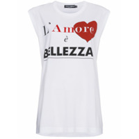 Dolce & Gabbana Camiseta 'L'Amore E Bellezza' - Branco