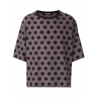 Dolce & Gabbana Camiseta oversized com poás - Roxo