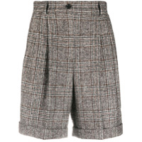 Dolce & Gabbana check pattern knitted shorts - Neutro