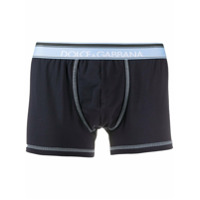 Dolce & Gabbana Cueca box com logo no cós - Azul