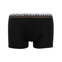Dolce & Gabbana Cueca boxer com logo no cós - Preto