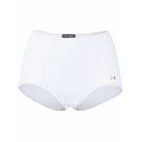 Dolce & Gabbana DG plaque high-waisted bikini bottom - Branco