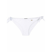 Dolce & Gabbana DG plaque tied bikini bottom - Branco