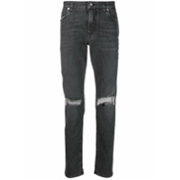 Dolce & Gabbana grey distressed skinny jeans - Cinza
