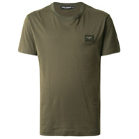 Dolce & Gabbana logo patch short-sleeved T-shirt - Verde