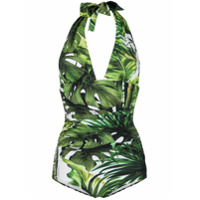 Dolce & Gabbana Maiô com estampa de selva - Verde