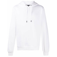 Dolce & Gabbana Moletom com capuz e logo bordado - Branco