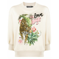 Dolce & Gabbana Moletom DG Love Jungle com estampa - Neutro