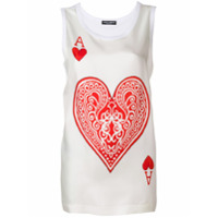 Dolce & Gabbana Regata 'Queen Of Hearts' em algodão - Branco