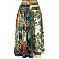 Dolce & Gabbana Saia com pregas e estampa de frutas - Estampado