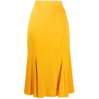 Dolce & Gabbana Saia midi cintura alta - Amarelo