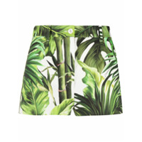 Dolce & Gabbana Short com estampa de folhas - Verde