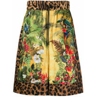 Dolce & Gabbana Short com estampa Safari - Amarelo