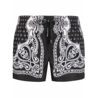 Dolce & Gabbana Short de banho com estampa de bandana - Preto