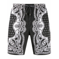 Dolce & Gabbana Short de natação com estampa Bandana - Preto