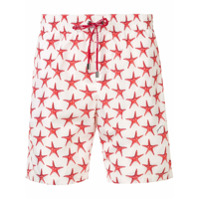 Dolce & Gabbana Short de natação com estampa de estrela do mar - Branco
