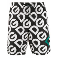 Dolce & Gabbana Short de natação estampado - Preto