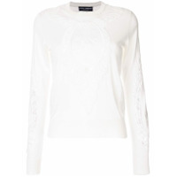 Dolce & Gabbana Suéter com detalhe bordado - Branco