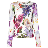Dolce & Gabbana Suéter com estampa floral - Branco