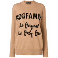 Dolce & Gabbana Suéter em cashmere canelado - Neutro