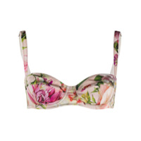 Dolce & Gabbana Sutiã de biquíni com estampa floral - Rosa