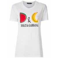 Dolce & Gabbana T-shirt com estampa de logo - Branco