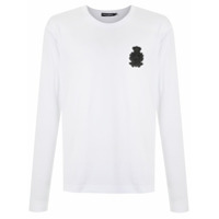 Dolce & Gabbana T-shirt mangas longas com logo - Branco