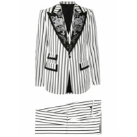 Dolce & Gabbana Terno 3 peças listrado - Branco