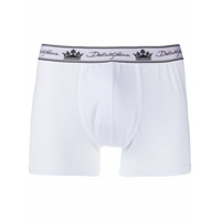 Dolce & Gabbana Underwear Cueca boxer com estampa de logo - Branco