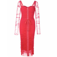Dolce & Gabbana Vestido com amarração - Vermelho