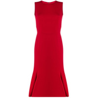 Dolce & Gabbana Vestido com barra plissada - Vermelho