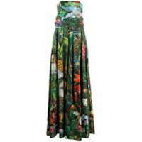 Dolce & Gabbana Vestido com estampa de selva - Preto
