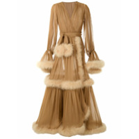 Dolce & Gabbana Vestido longo de seda - Neutro
