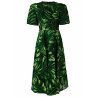 Dolce & Gabbana Vestido midi acinturado estampado - Verde