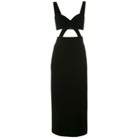 Dolce & Gabbana Vestido midi com recortes - Preto