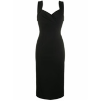 Dolce & Gabbana Vestido midi sem mangas - Preto