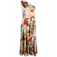 Dolce & Gabbana Vestido ombro único com estampa floral - Neutro
