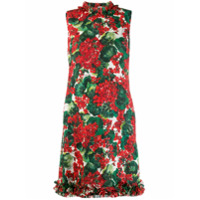 Dolce & Gabbana Vestido reto com estampa floral - Vermelho