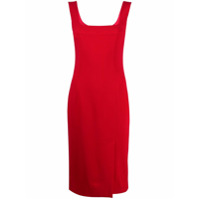 Dolce & Gabbana Vestido slim com decote quadrado - Vermelho